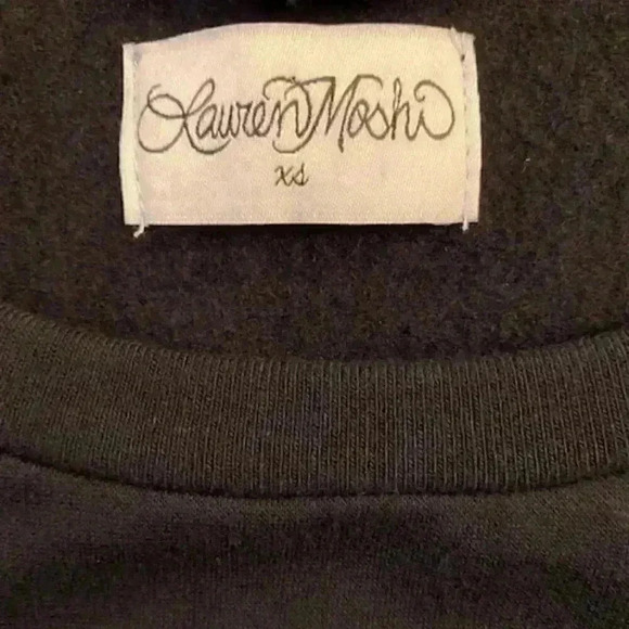 Lauren Moshi Lips Oversized Crewneck Sweatshirt Size XS - Picture 6 of 11